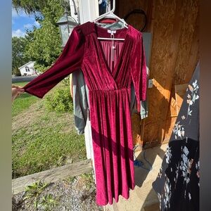 Baltic Born Burgundy Maxi Dress